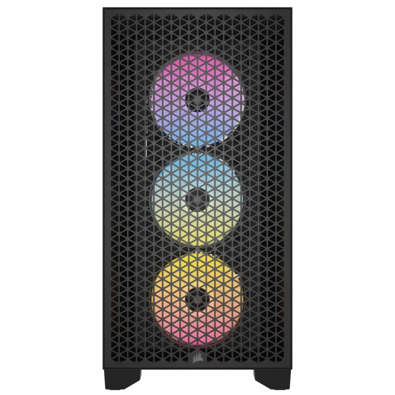 Corsair Boitier 3000D RGB Airflow Mid-Tower Ref: CC-9011255-WW Noir