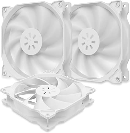 upHere Ventilateur PC 120mm Blanc ( Pack 3 )