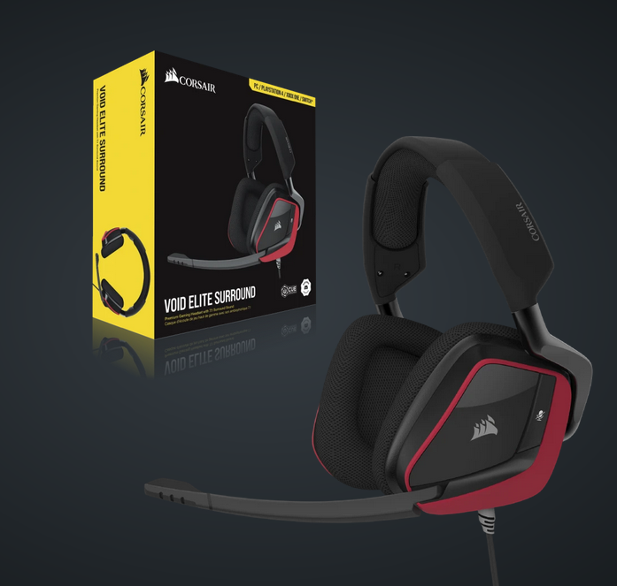 Corsair Casque Void Elite Surround Cherry Ref: CA-9011206-EU