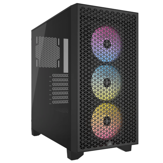 Corsair Boitier 3000D RGB Airflow Mid-Tower Ref: CC-9011255-WW Noir
