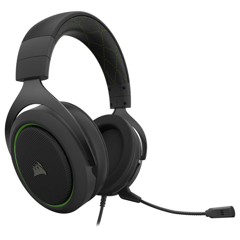 Corsair Casque HS50 PRO Stereo Vert Ref: CA-9011216-EU