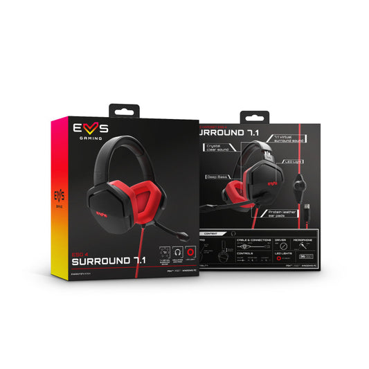 Casque Energy Sistem ESG 4 Surround 7.1 Rouge 