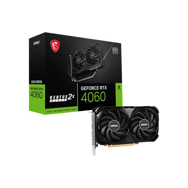MSI Carte Graphique GeForce RTX 4060 VENTUS 2X 8G OC
