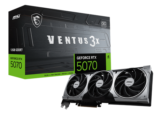 MSI Carte Graphique GeForce RTX 5070 12G VENTUS 3X OC