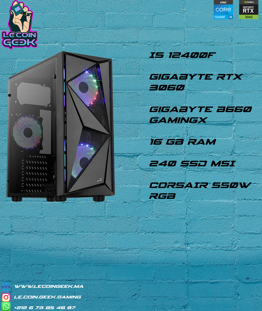 PC GAMER 12400F + RTX 3060 V1