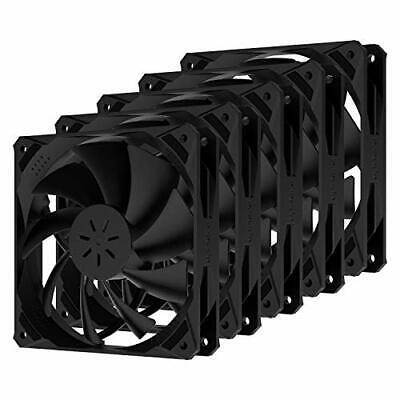 upHere Ventilateur PC 120mm Noir ( Pack 5)